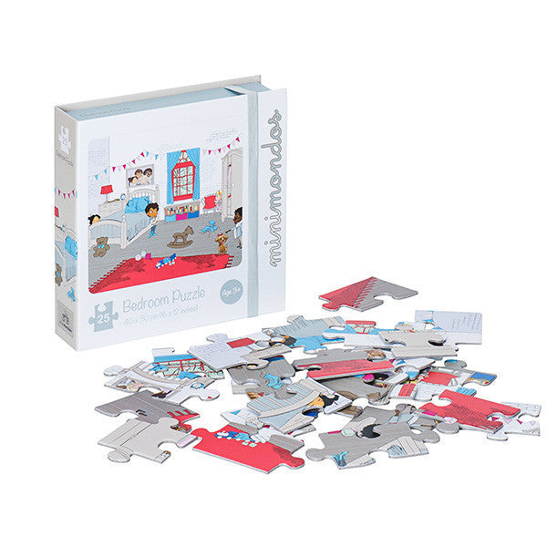 Minimondos Jigsaw Puzzle 25pcs - Bedroom | Little Baby.