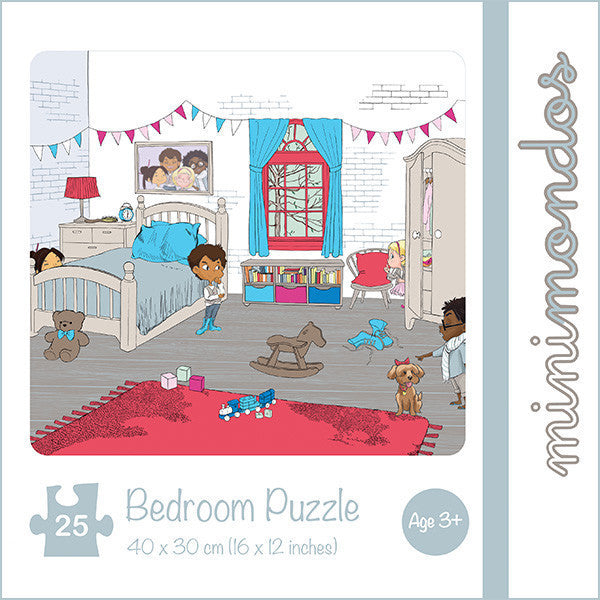 Minimondos Jigsaw Puzzle 25pcs - Bedroom | Little Baby.