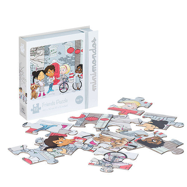 Minimondos Jigsaw Puzzle 12pcs - Friends | Little Baby.