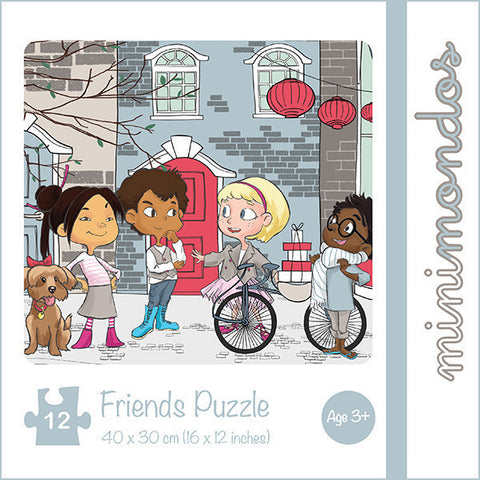 Minimondos Jigsaw Puzzle 12pcs - Friends | Little Baby.