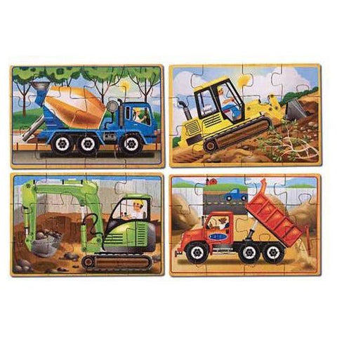 Melissa & Doug Construction Jigsaw Puzzles in a Box | Little Baby.