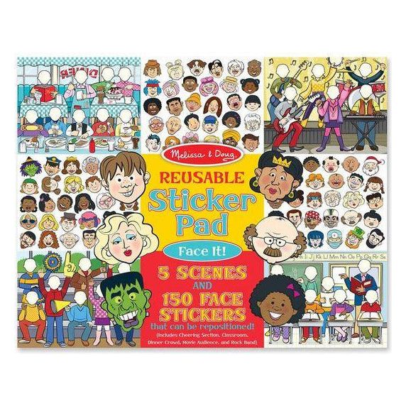Melissa & Doug Reusable Sticker Pad - Face It | Little Baby.