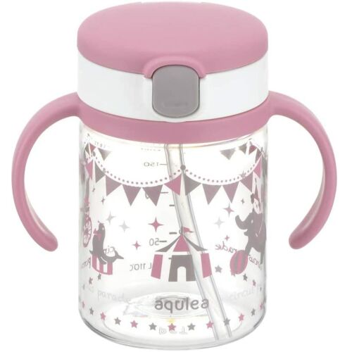 Richell Aqulea Clear Straw Bottle Mug (200ml)