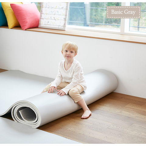 Caraz Self-Construction PVC Roll Mat - Grey | Little Baby.