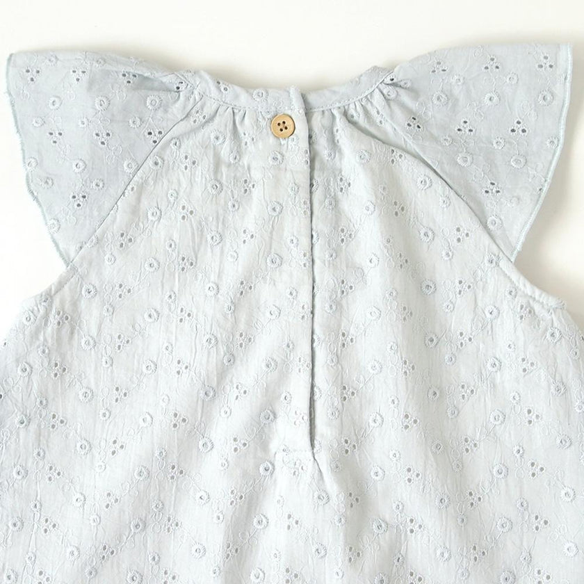 Hoppetta Layered Dress - Blue Saxophone 80 cm | Little Baby.
