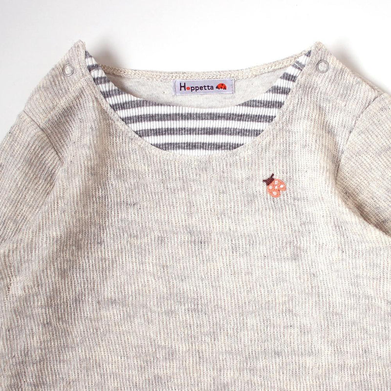 Hoppetta Layered Shorts - Oatmeal | Little Baby.