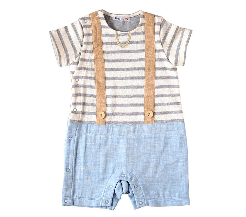Hoppetta Rompers for Boys -Gray | Little Baby.