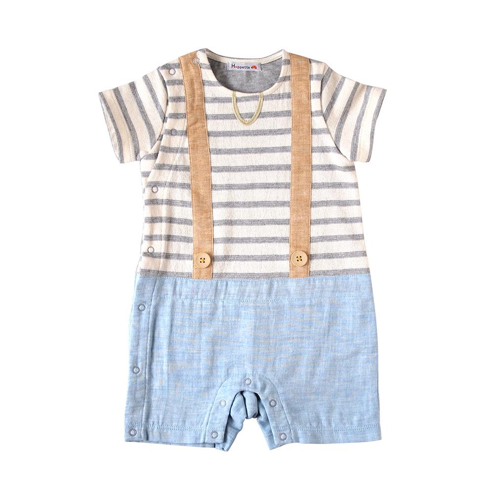 Hoppetta Rompers for Boys -Gray | Little Baby.