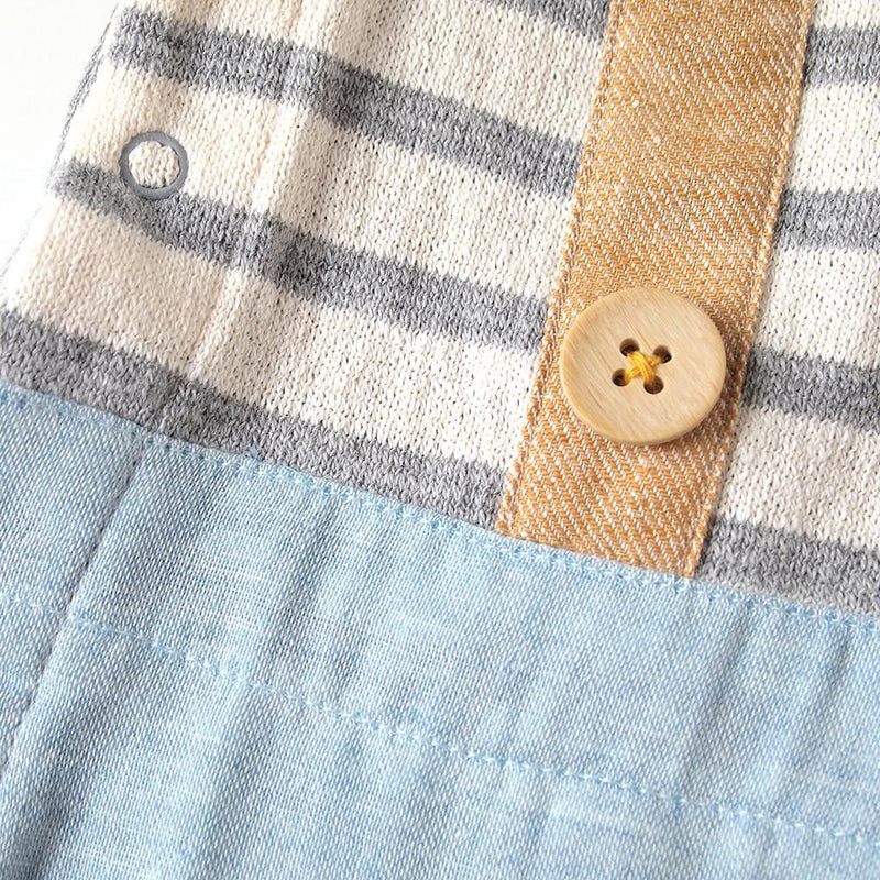 Hoppetta Rompers for Boys -Gray | Little Baby.