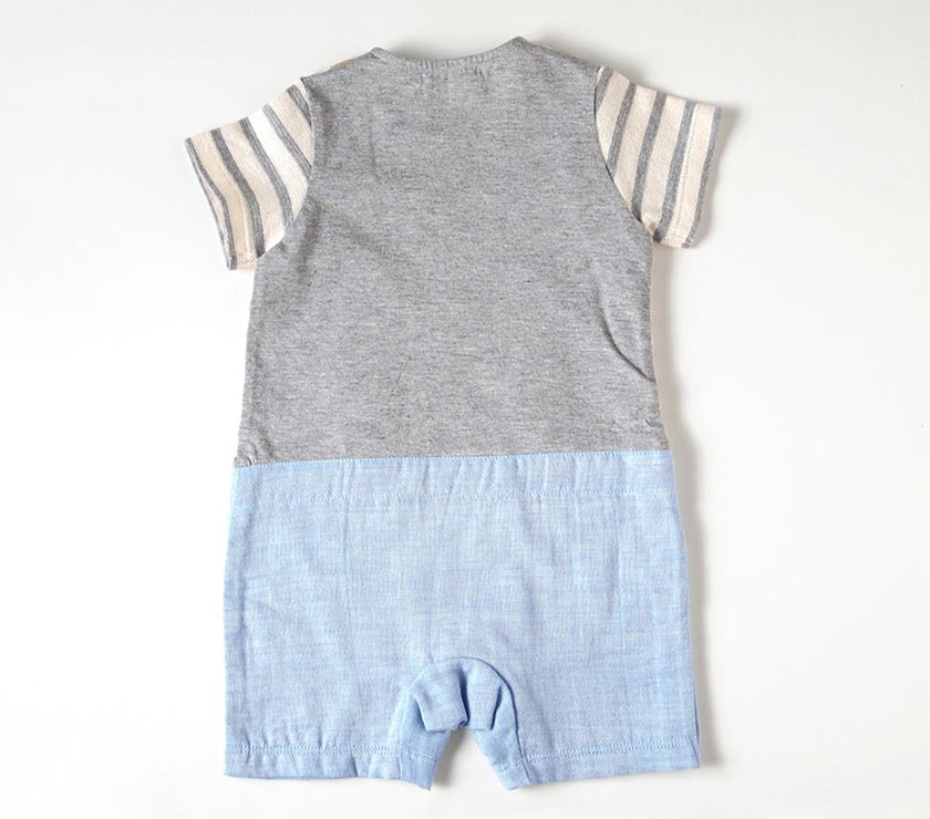 Hoppetta Rompers for Boys -Gray | Little Baby.