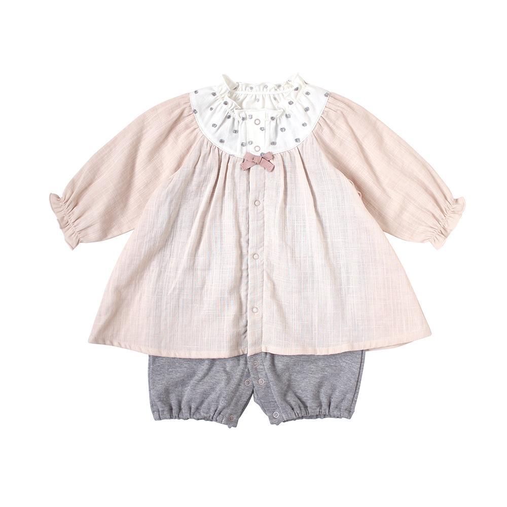 Hoppetta Tunic Coverall Water Polka - Pink (Web Shop Exclusive) | Little Baby.