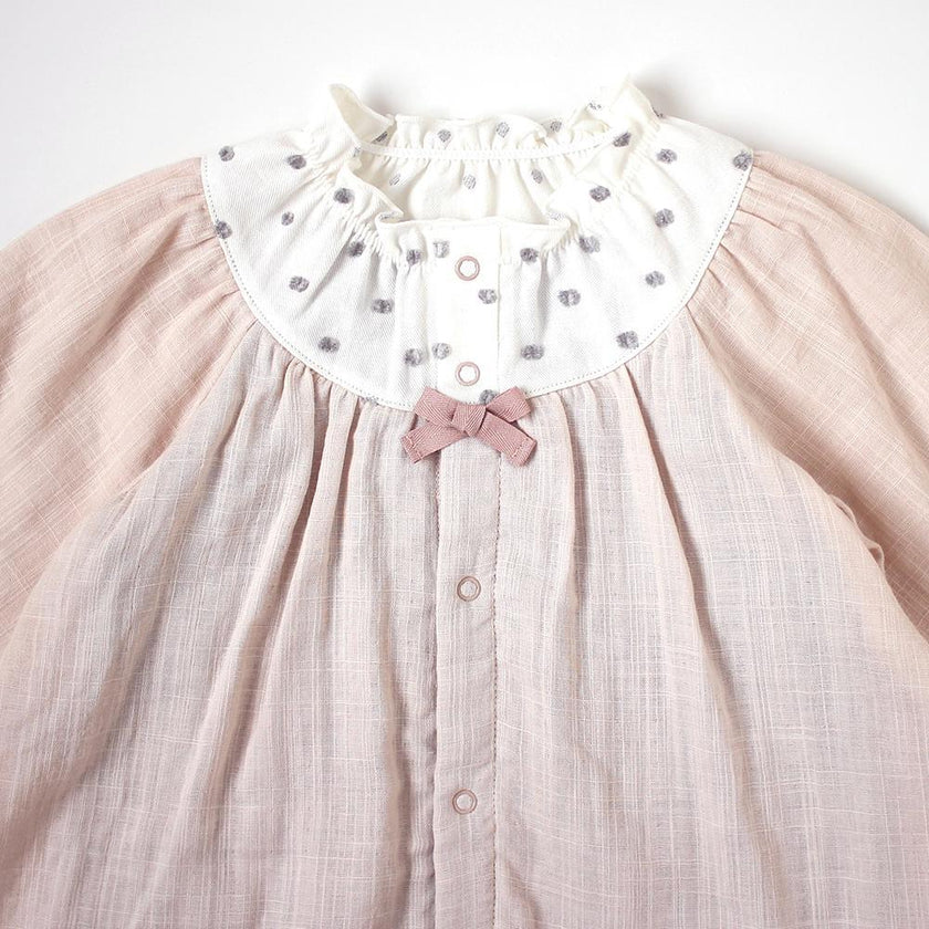 Hoppetta Tunic Coverall Water Polka - Pink (Web Shop Exclusive) | Little Baby.