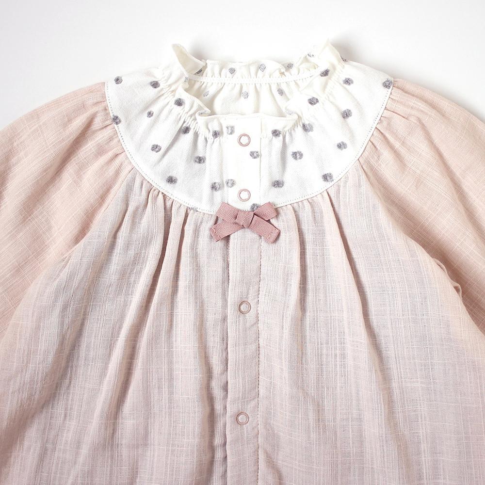 Hoppetta Tunic Coverall Water Polka - Pink (Web Shop Exclusive) | Little Baby.