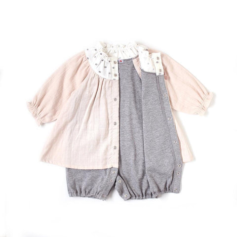 Hoppetta Tunic Coverall Water Polka - Pink (Web Shop Exclusive) | Little Baby.