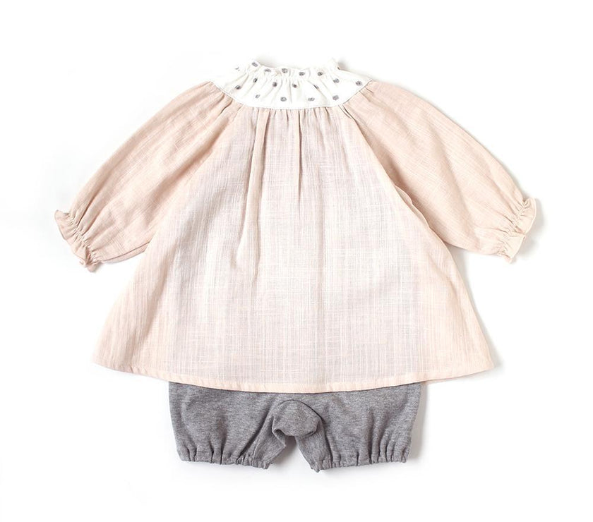Hoppetta Tunic Coverall Water Polka - Pink (Web Shop Exclusive) | Little Baby.