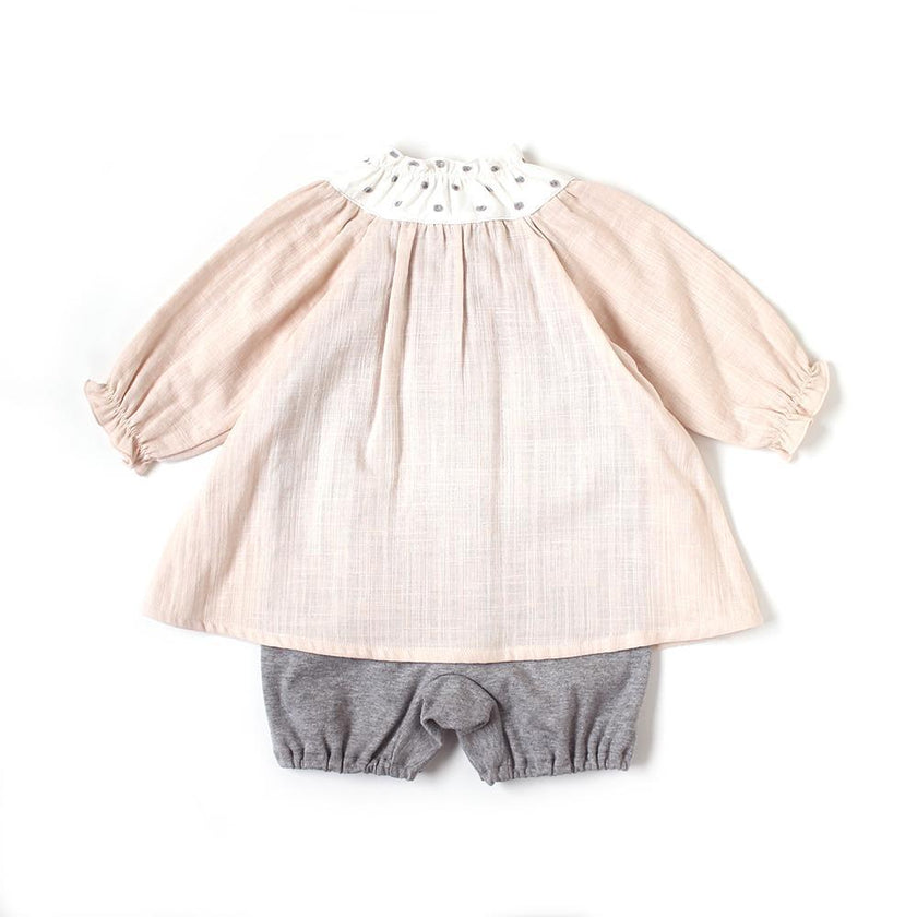 Hoppetta Tunic Coverall Water Polka - Pink (Web Shop Exclusive) | Little Baby.