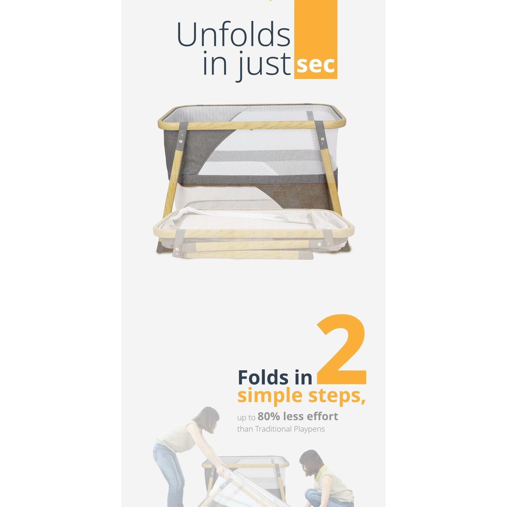 Beblum Luna 3-in-1 Travel Playpen-6