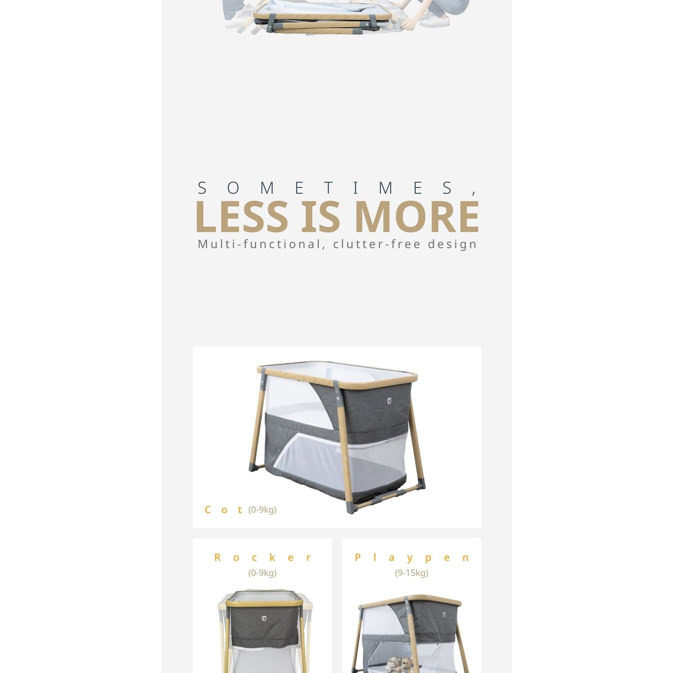 Beblum Luna 3-in-1 Travel Playpen