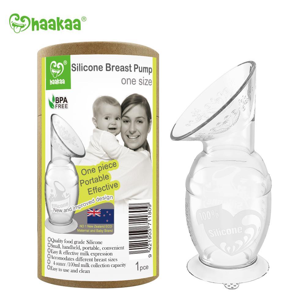 Haakaa Gen 2 Silicone Manual Breast Pump, 100ml (New w/ Suction Base) | Little Baby.