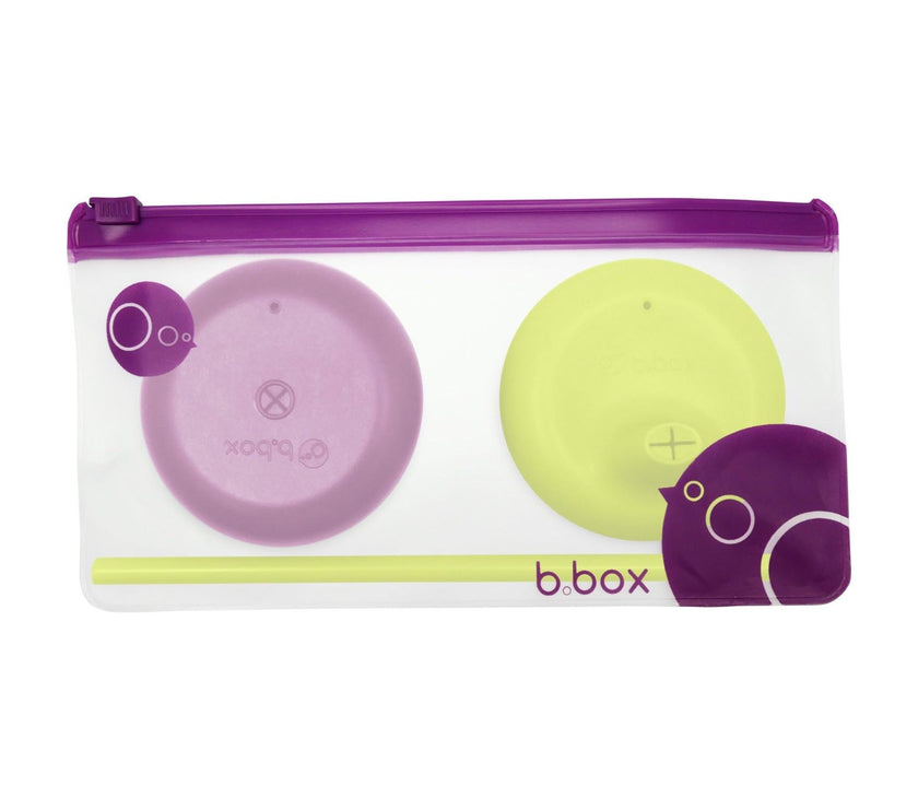 B.Box Silicone Lids Travel Pack - Passion Splash (Online Exclusive) | Little Baby.