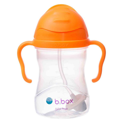 B.Box Sippy Cup Neon - Orange Zing (NEW Upgraded 2019) | Little Baby.