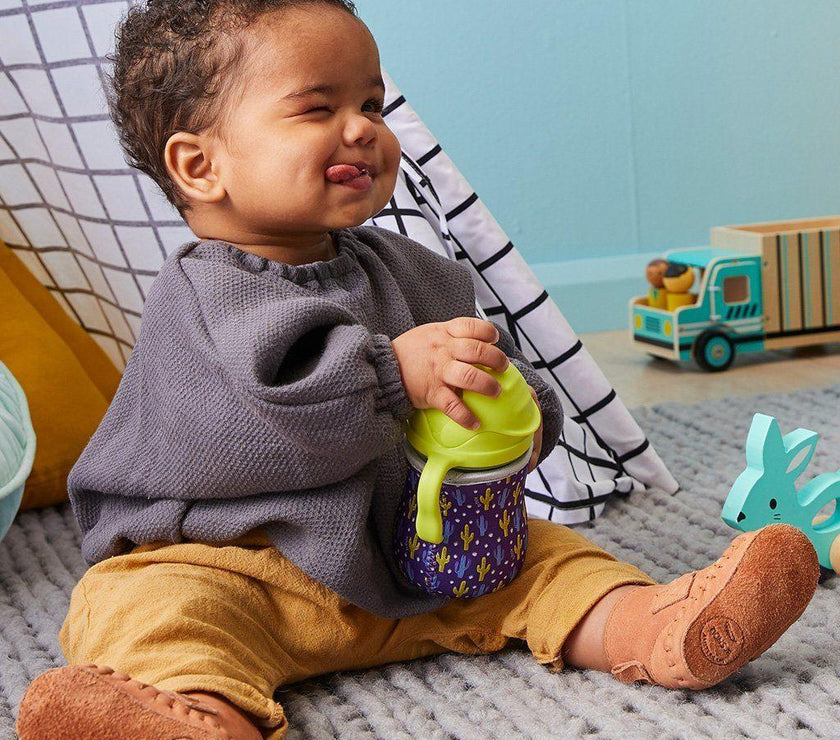 B.Box Sippy Cup Neon - Pineapple (NEW Upgraded 2019) | Little Baby.