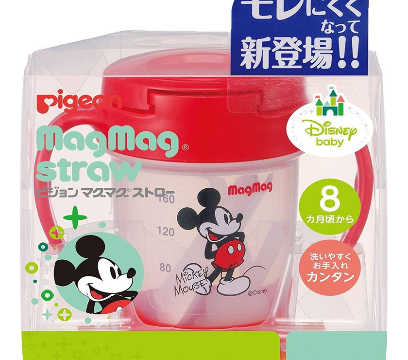 Pigeon Mag Mag Straw Cup Mickey 200 ml (8 months) - From Japan Domestic | Little Baby.