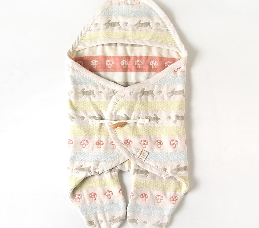 Hoppetta Lapin Lapin 6-fold Gauze with Footstopper | Little Baby.