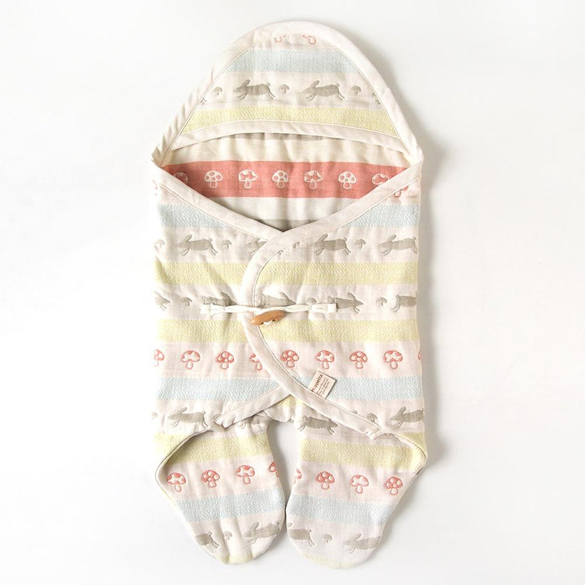 Hoppetta Lapin Lapin 6-fold Gauze with Footstopper | Little Baby.