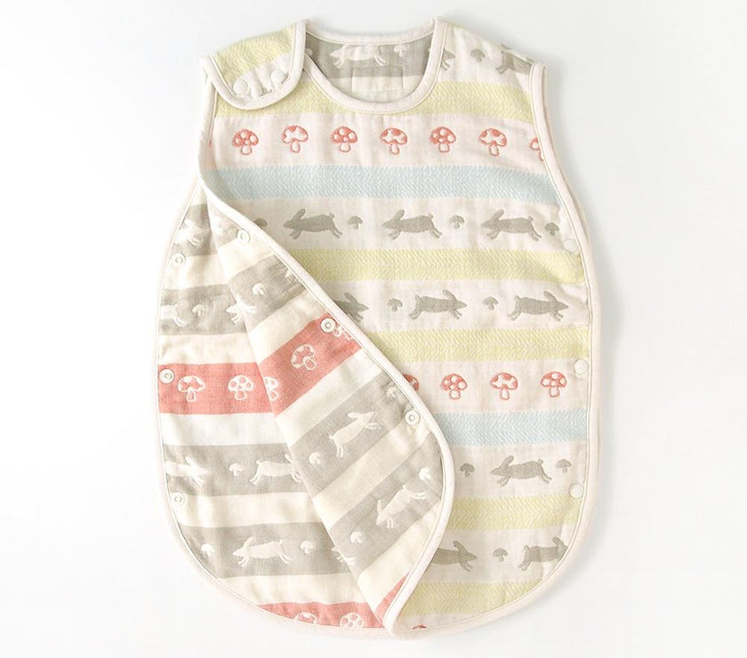Hoppetta Lapin Lapin 6-fold Gauze Sleeping Vest for Toddler Kids | Little Baby.