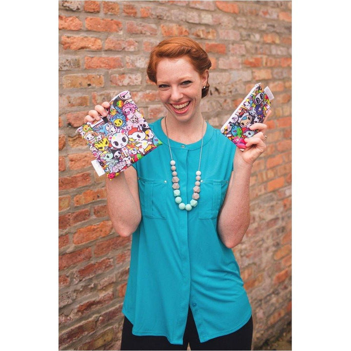 Itzy Ritzy SNACK HAPPENS MINI™ REUSABLE SNACK BAGS - TOKIDOKI COLLECTION | Little Baby.