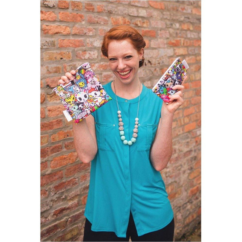 Itzy Ritzy SNACK HAPPENS MINI™ REUSABLE SNACK BAGS - TOKIDOKI COLLECTION | Little Baby.