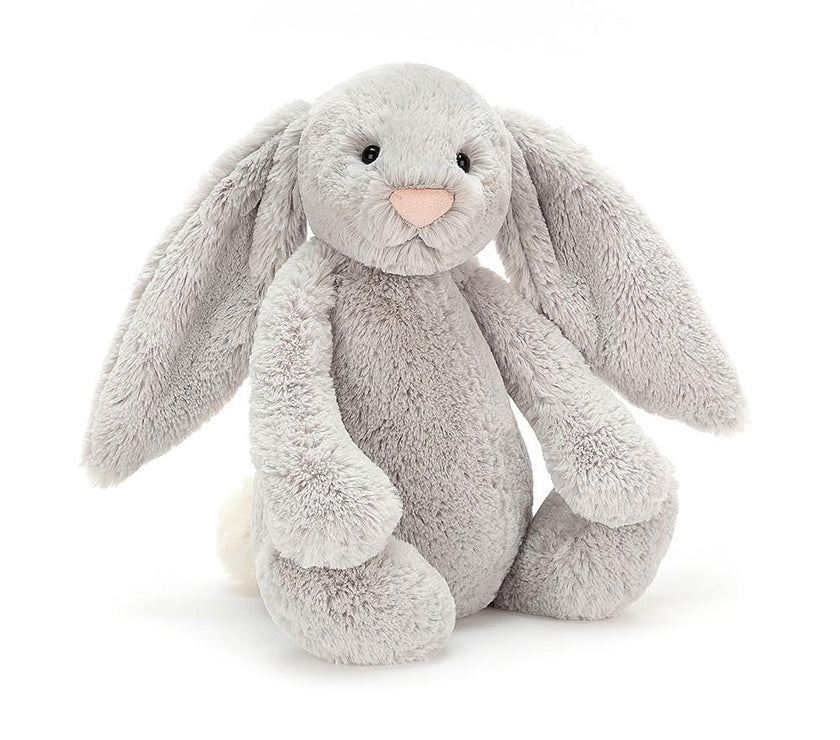 JellyCat Bashful Silver Bunny Soft Toy - Large H36cm | Little Baby.