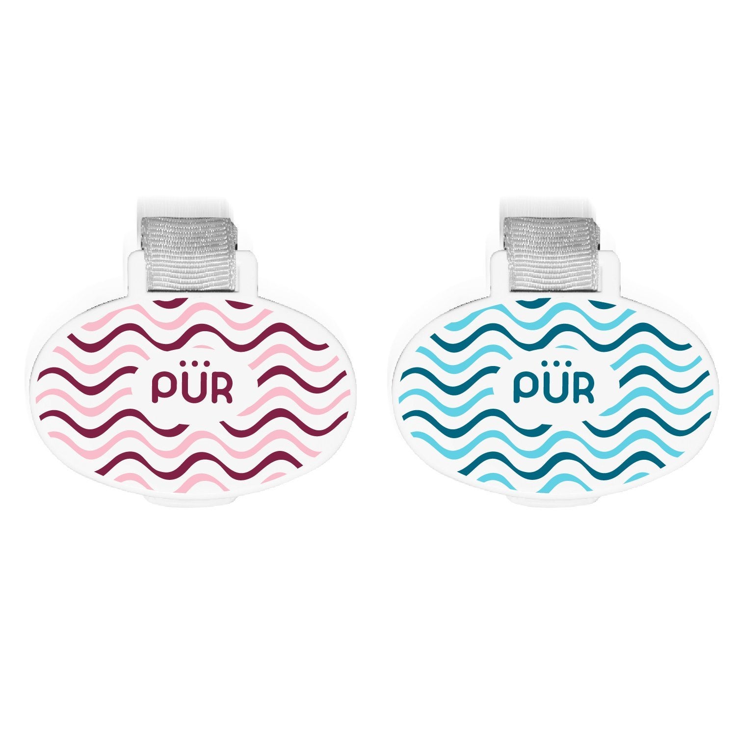 PUR Oval Shaped Soother Holders | Little Baby.