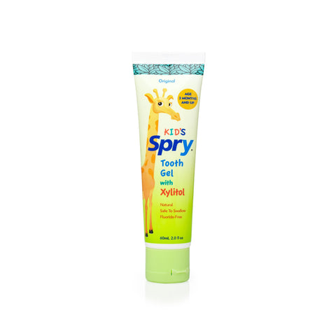 Spry Kid's Fluoride-Free Tooth Gel with Xylitol - Original Flavour	60ml | Little Baby.