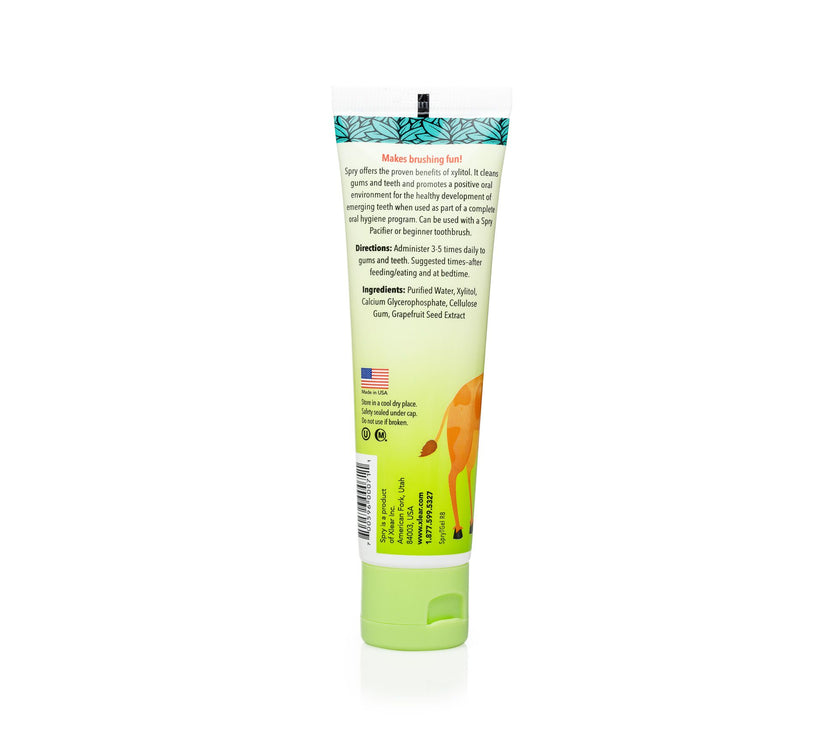 Spry Kid's Fluoride-Free Tooth Gel with Xylitol - Original Flavour	60ml | Little Baby.