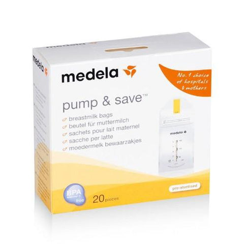 Medela Pump & Save Storage Bags (20 PCS) | Little Baby.