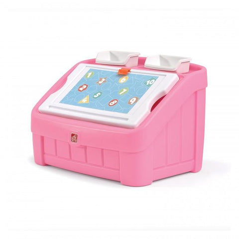 Step 2 2-in-1 Toy Box & Art Lid ™ - Pink | Little Baby.