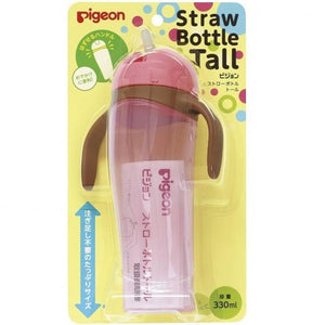 Pigeon Straw Bottle Tall - Pink | Little Baby.