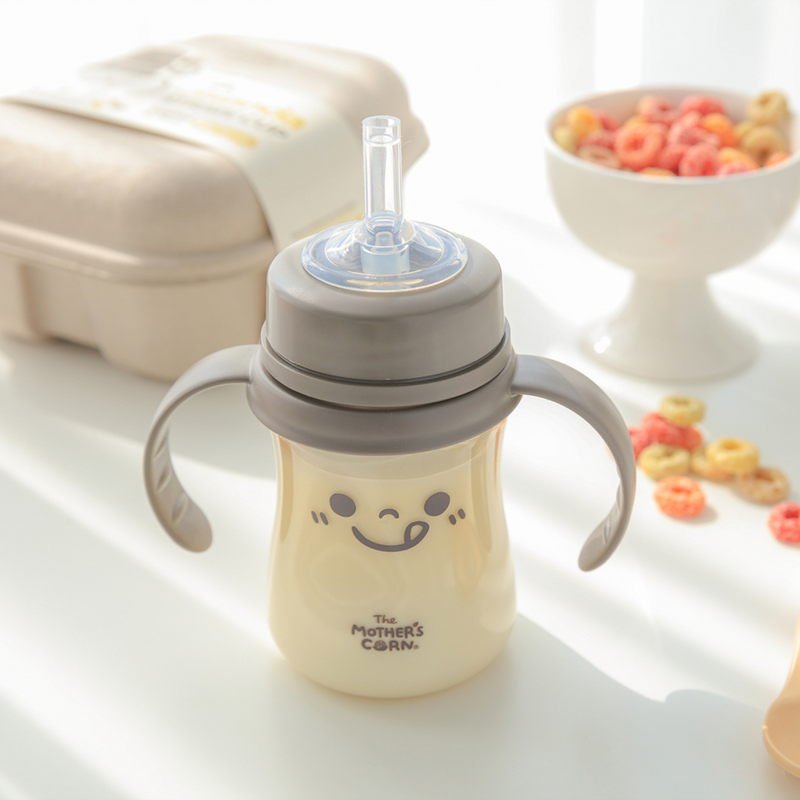 Mother's Corn Jaranda Straw Cup 200ml and Bottle Brush + Free feeding spoon-4