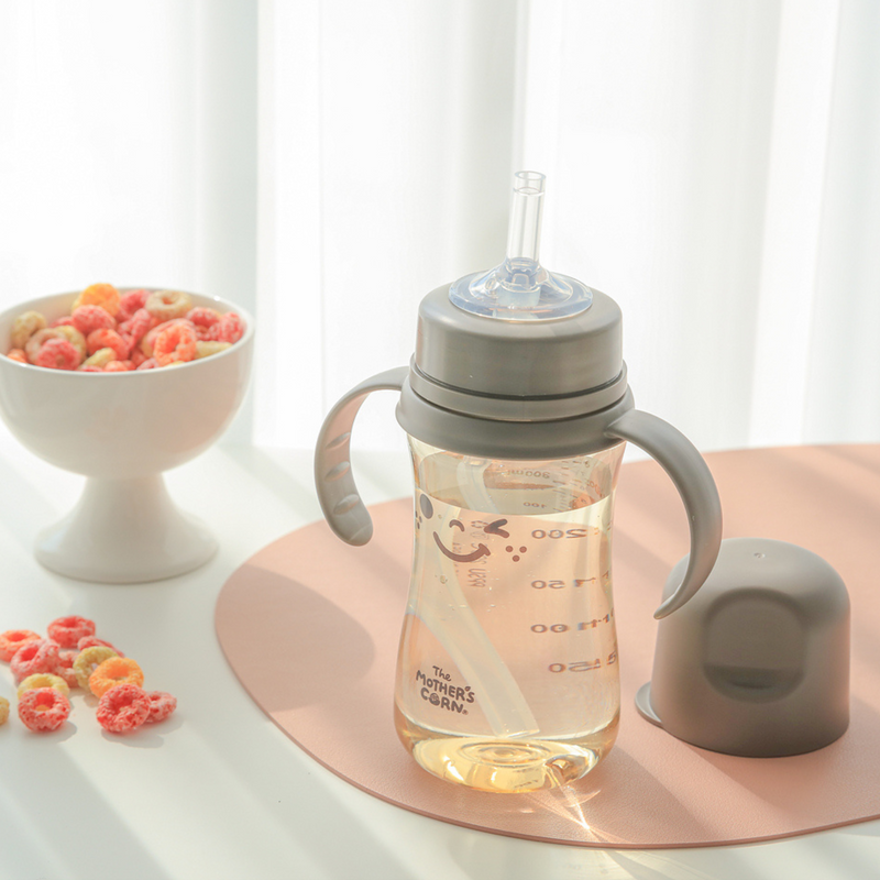 Mother's Corn Jaranda Straw Cup 200ml and Bottle Brush + Free feeding spoon-3