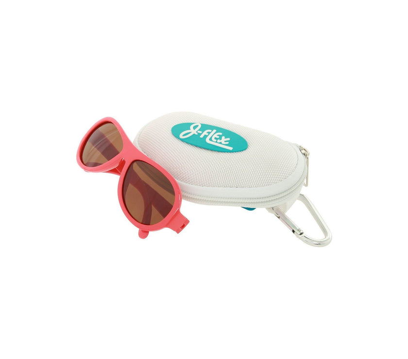 J-Flex Ultra Flexible Kids Polarized Sunglasses (Floral Red) | Little Baby.