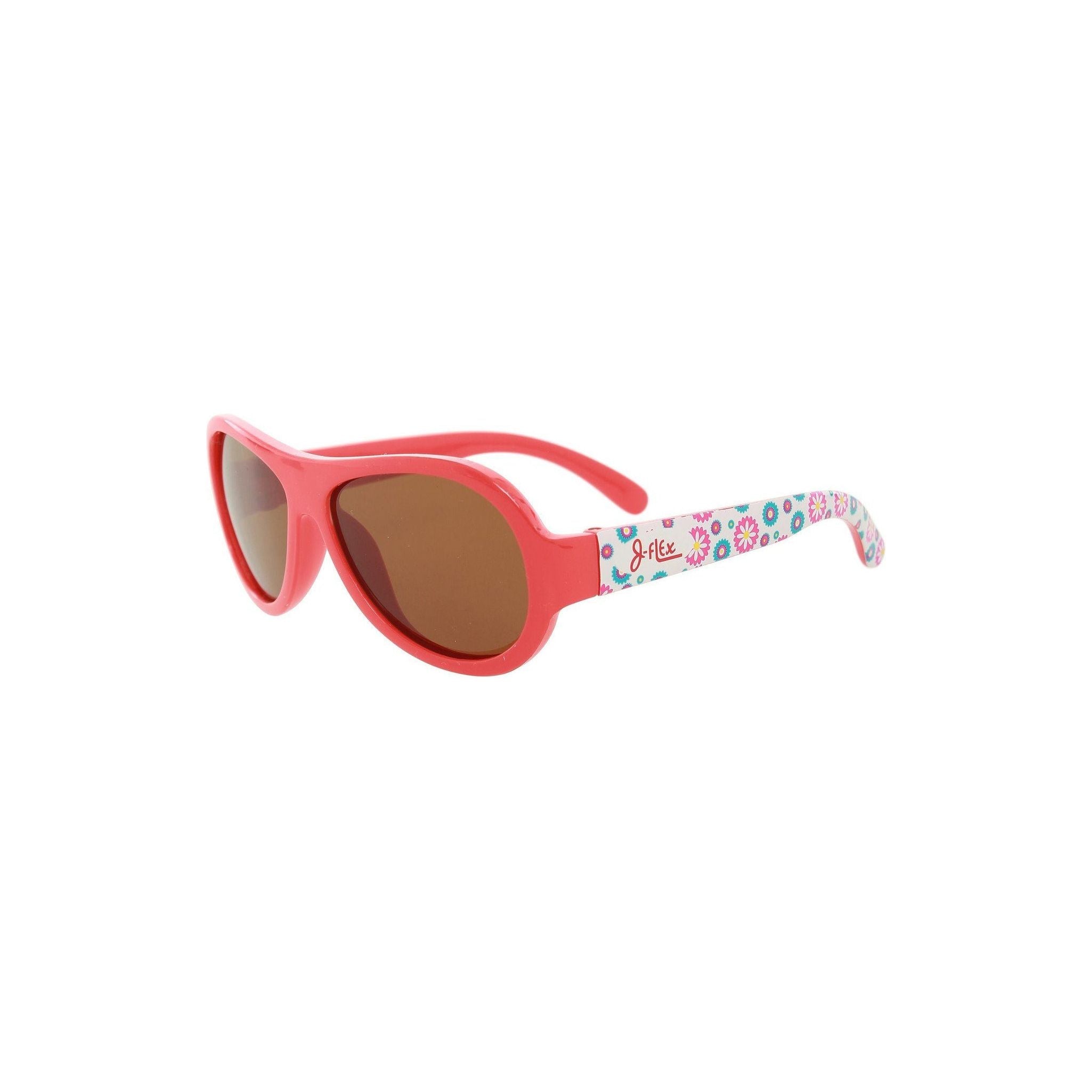 J-Flex Ultra Flexible Kids Polarized Sunglasses (Floral Red) | Little Baby.