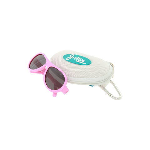 J-Flex Ultra Flexible Kids Polarized Sunglasses (Princess Hearts Pink) | Little Baby.