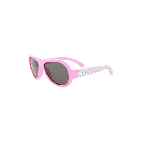 J-Flex Ultra Flexible Kids Polarized Sunglasses (Princess Hearts Pink) | Little Baby.