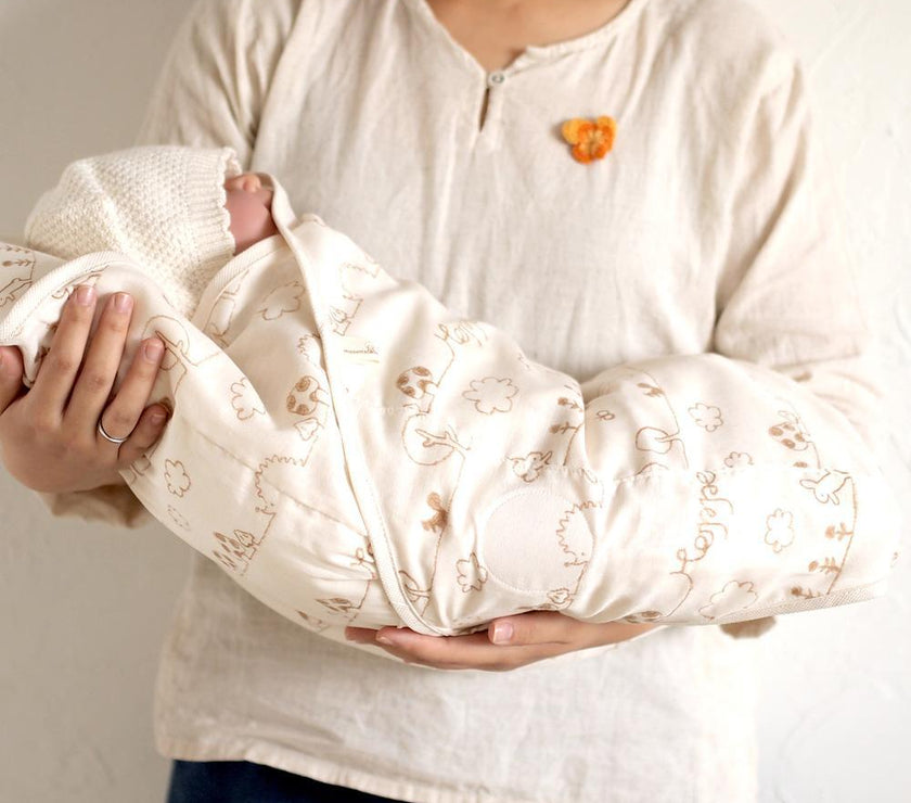 Hoppetta Swaddle Blanket (With Cloud Cushion) - Poski | Little Baby.