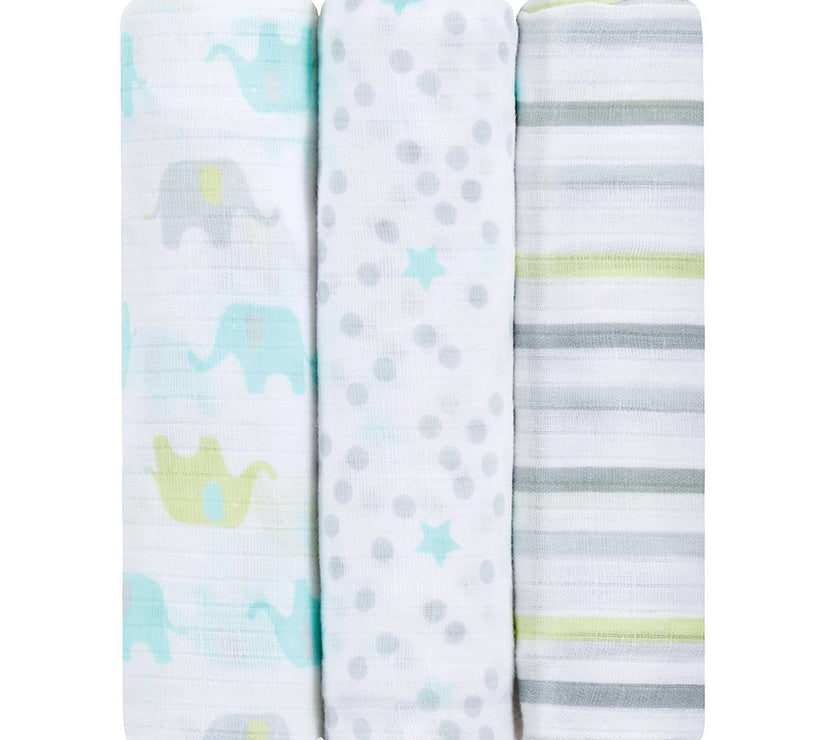 Ideal Baby by the Makers of Aden + Anais Swaddles 3 Pack - Dreamy | Little Baby.