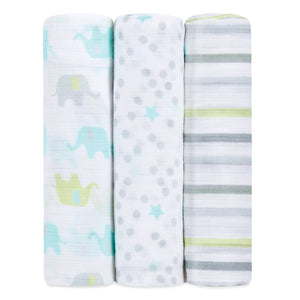 Ideal Baby by the Makers of Aden + Anais Swaddles 3 Pack - Dreamy | Little Baby.