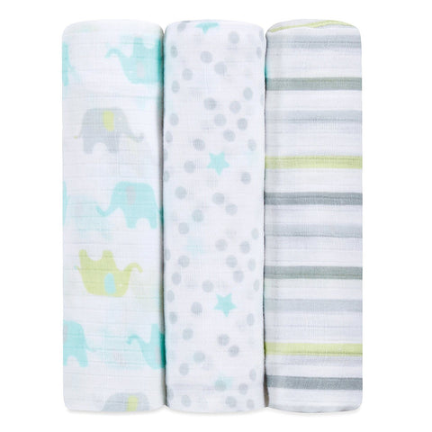 Ideal Baby by the Makers of Aden + Anais Swaddles 3 Pack - Dreamy | Little Baby.