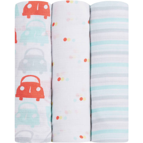 Ideal Baby by the Makers of Aden + Anais Swaddles 3 Pack - Road Trip | Little Baby.